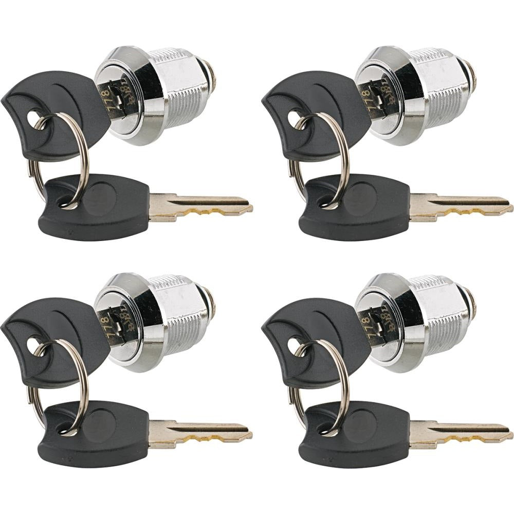 Set de incuietori cu cilindru pentru carucioare de atelier, 4 buc - sefira.ro