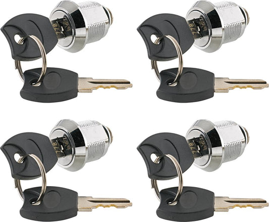 Set of cylinder locks for workshop trolleys, 4 pcs.