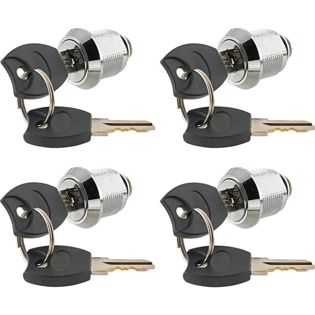 Set de incuietori cu cilindru pentru carucioare de atelier, 4 buc - sefira.ro