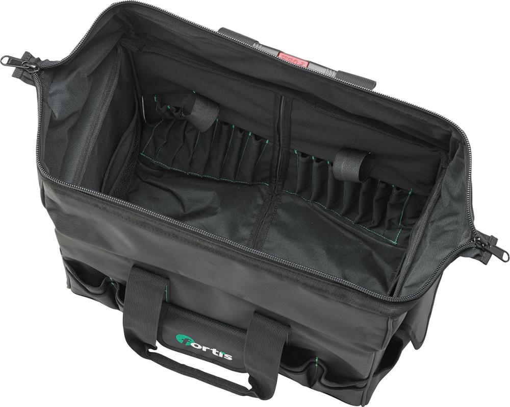 Tool bag with wheels, telescopic handle, 500x350x200mm, Nylon, FORTIS