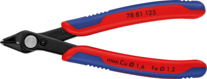 Cleste cu tais lateral pentru electronisti, faseta foarte mica, 125mm, KNIPEX