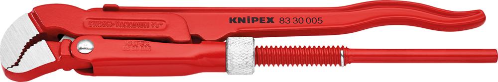 Pipe pliers with S-shaped jaws, No. 83 30, 1/2 inch, 245mm, KNIPEX