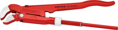 Pipe pliers with S-shaped jaws, No. 83 30, 1/2 inch, 245mm, KNIPEX