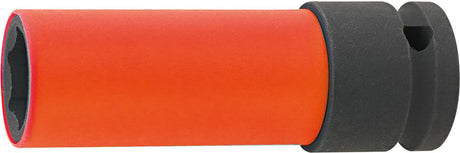 Cheie tubulara de impact 17x85mm, 1/2", cu protectie plastic, pentru jante aluminiu, FORTIS - sefira.ro