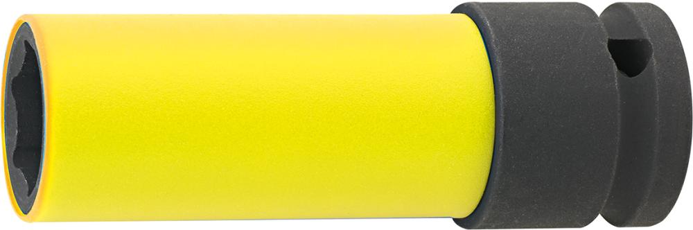 Cheie tubulara de impact 17x85mm, 1/2", cu protectie plastic, pentru jante aluminiu, FORTIS - sefira.ro