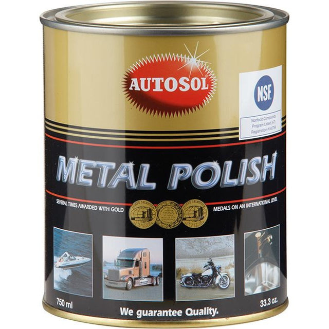 Pasta de polisat Metal Polish, pentru toate suprafetele metalice, cutie 750 ml, AUTOSOL - sefira.ro
