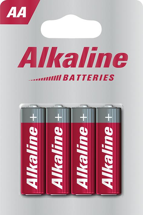 Baterii Alcaline Mignon AA LR 6, blister de 4