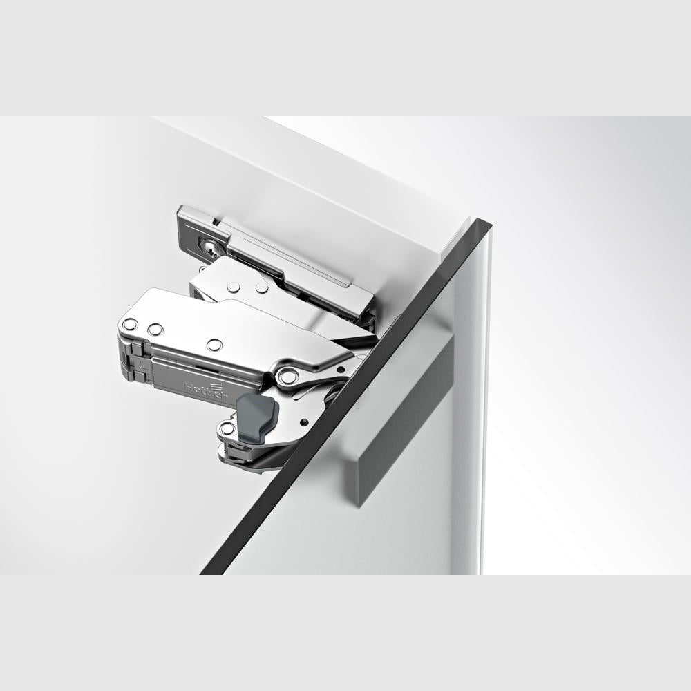 Balama aplicata cu amortizare Sensys 8657i, 165°, pentru aplicatii pe sticla, pentru usi cu grosime 4-8mm, HETTICH - sefira.ro