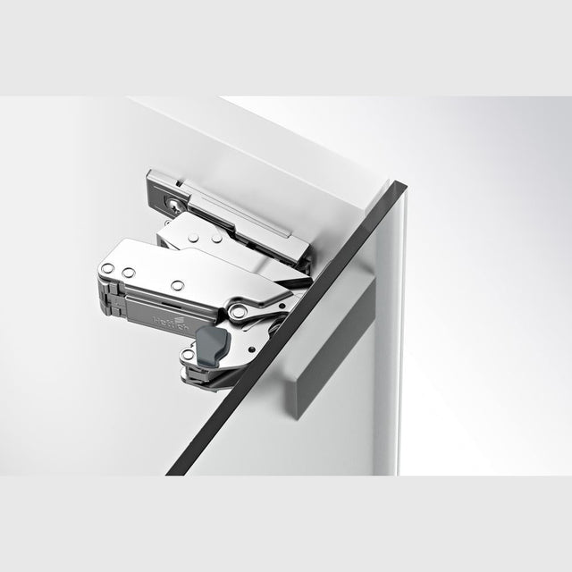 Balama aplicata cu amortizare Sensys 8657i, 165°, pentru aplicatii pe sticla, pentru usi cu grosime 4-8mm, HETTICH - sefira.ro