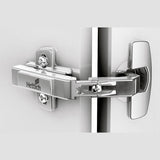 Balama aplicata Sensys 9930, 50/65°, zincat, cu placa de fixare, baza 24 mm, HETTICH - sefira.ro