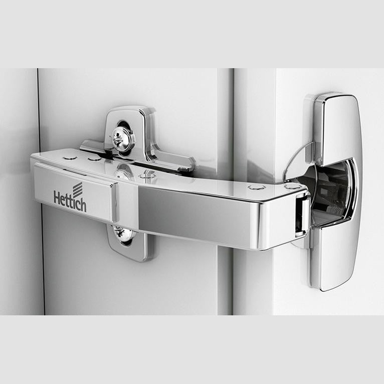 Balama aplicata cu amortizare Sensys 8639i W90, 95°, zincat, cu placa de fixare, baza 4 mm, HETTICH - sefira.ro