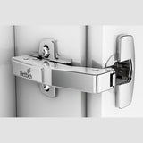 Balama aplicata cu amortizare Sensys 8639i W90, 95°, zincat, cu placa de fixare, baza 4 mm, HETTICH - sefira.ro