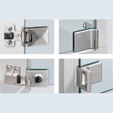 Balama incastrata pentru usa din sticla ET 5150, fara gauri de fixare, pentru usi sub 1000 mm inaltime, HETTICH - sefira.ro