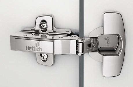 Balama aplicata cu amortizare Sensys 8645i, 110°, nichelata, cu placa de insurubare, baza 12.5 mm, HETTICH - sefira.ro