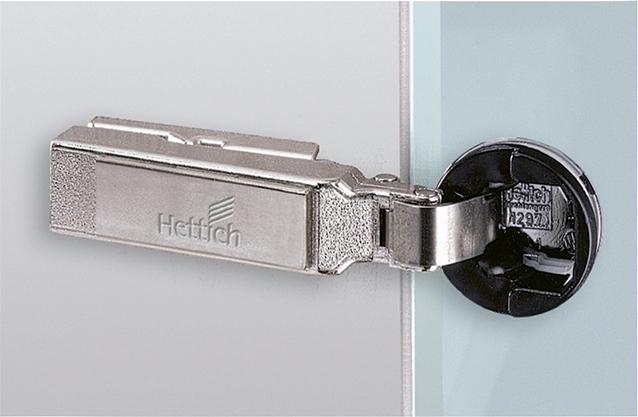 Balama aplicata 9904 Intermat 95°, pentru usi de sticla 4-6.5 mm, montare prin insurubare, baza 11 mm, HETTICH - sefira.ro