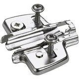 Placuta de montaj in cruce cu reglaj direct pe inaltime, linia de gaurire 37 x 32 mm, cu pin si suruburi speciale, distanta 0.0 mm, HETTICH - sefira.ro