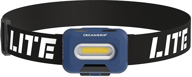 LED headlamp, HEAD LITE, 150lm, rechargeable, operating time up to 15 hours, SCANGRIP