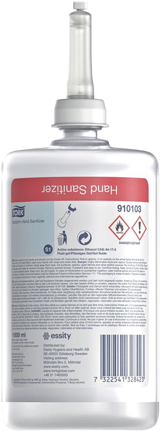 Gel dezinfectant pentru mâini Tork Salubrin 1000 ml