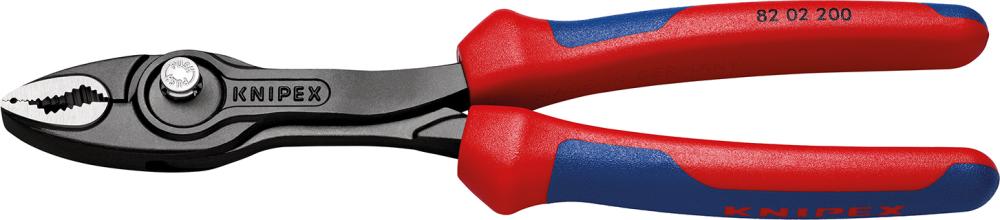 Clesti cu prindere frontala TwinGrip, Nr.82 02 200, 200 mm, pentru Ø 4-22mm, maner bicomponent, KNIPEX