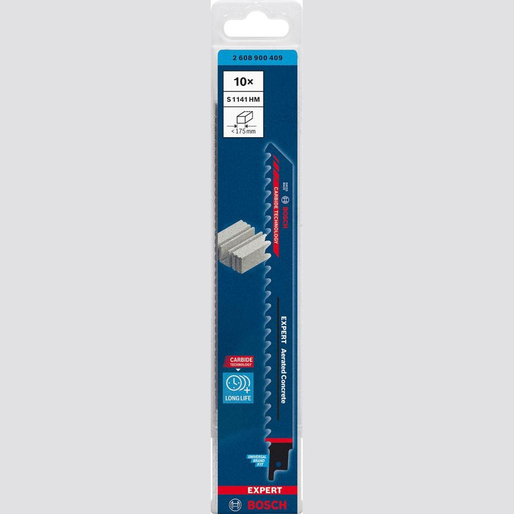 Panza pentru ferastrau sabie S 1141 HM, pentru materiale abrazive, 225 mm, pas dantura 8.5 mm, 2608900408, BOSCH - sefira.ro