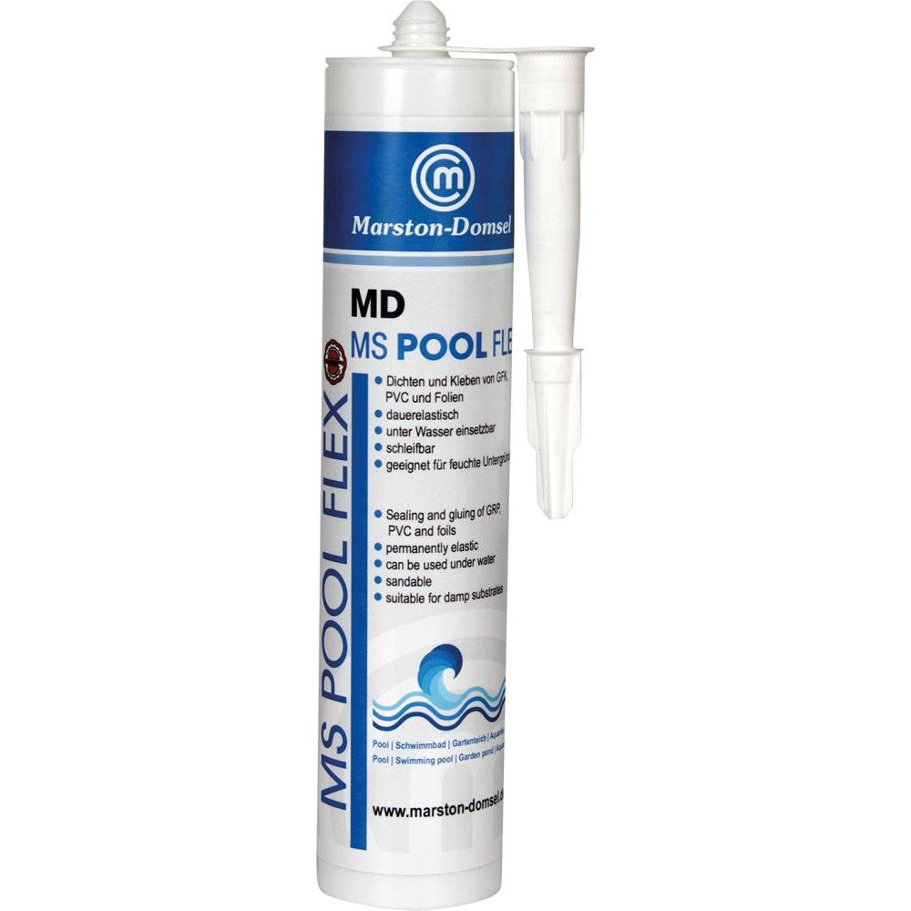 Adeziv MD-MS Pool Flex, pentru reparatii piscine, cartus 0.44 kg, albastru, MARSTON-DOMSEL - sefira.ro