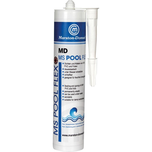Adeziv MD-MS Pool Flex, pentru reparatii piscine, cartus 0.44 kg, albastru, MARSTON-DOMSEL - sefira.ro