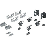 Set accesorii de rulare pentru usi glisante SysLine S, pentru 2 usi cu greutate 15 kg, latime 400 mm, HETTICH - sefira.ro