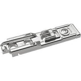 Placuta de montaj liniar cu reglaj direct pe inaltime, nichelat, linia de gaurire 20 x 32 mm, montare prin insurubare, distanta 1.5 mm, HETTICH - sefira.ro