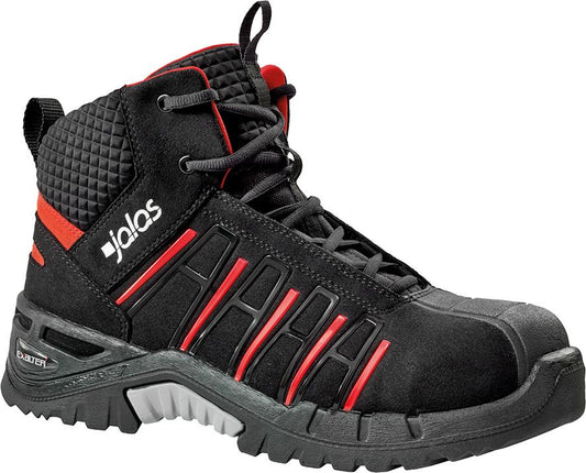 Safety boots with toe cap, JALAS® 9975 Exalter, S3 HRO ESD SRC, black-red, size 34, JALAS®