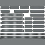 Pereti compartimentare sertare pentru dulap de scule mobil, 760 x 398 mm, 22 piese - sefira.ro