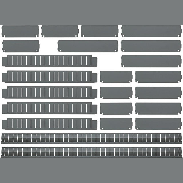 Pereti compartimentare sertare pentru dulap de scule mobil, 760 x 398 mm, 22 piese - sefira.ro