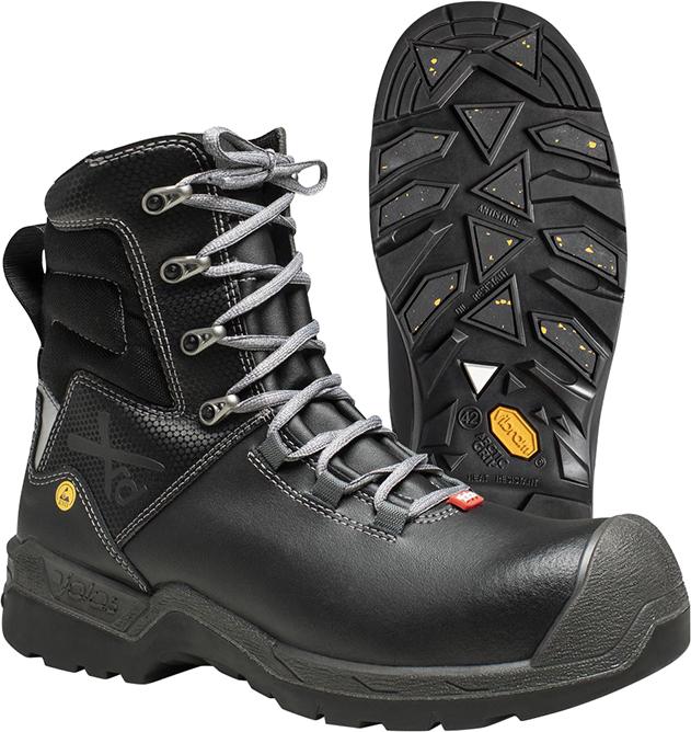 Winter safety boots with toe cap, size 35, 1368 HEAVY DUTY, S3 HRO CI HI ESD SRC, black-gray, EJENDALS®