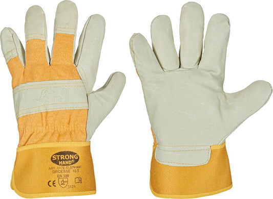 Elephant protective gloves, pigskin, size 10, STRONGHAND