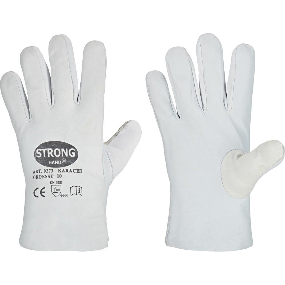 Manusi de protectie, piele nappa, marime 8, STRONGHAND - sefira.ro
