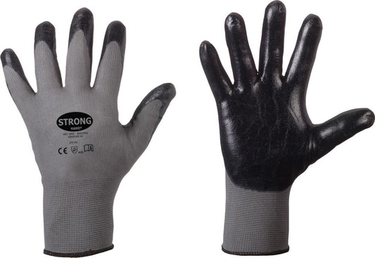 Fine knit protective gloves, Datong, size 7, gray, STRONGHAND