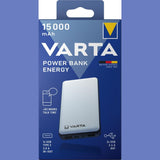 Baterie externa Power Bank Energy, 3.7V, 15000 mAh, 4 porturi, VARTA - sefira.ro