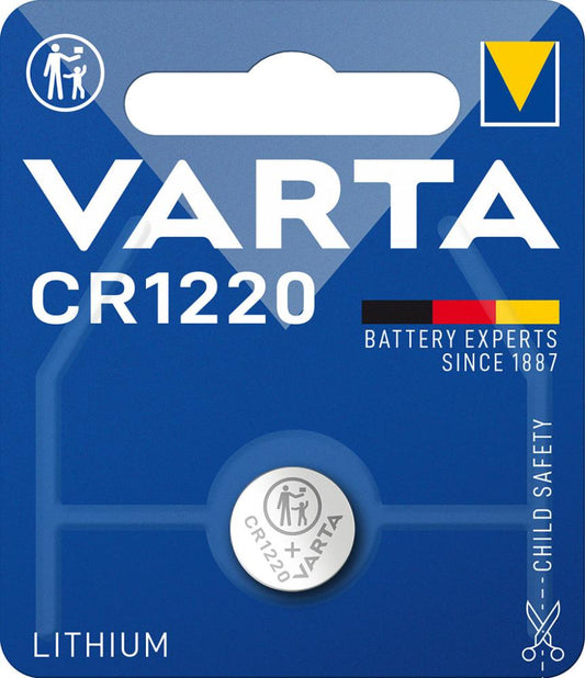 Baterie Lithium CR 1220, 3.0V, 35 mAh, ambalata individual in blister, VARTA