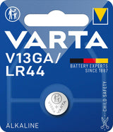 Baterie Alcalina V13GA/LR44, 1.5V, 130 mAh, blister de 2 bucati, VARTA - sefira.ro