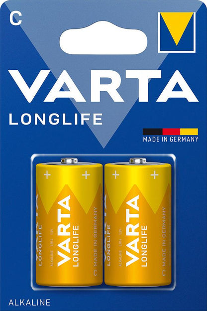 Baterii LONGLIFE Baby C LR 14, folie de 6, VARTA