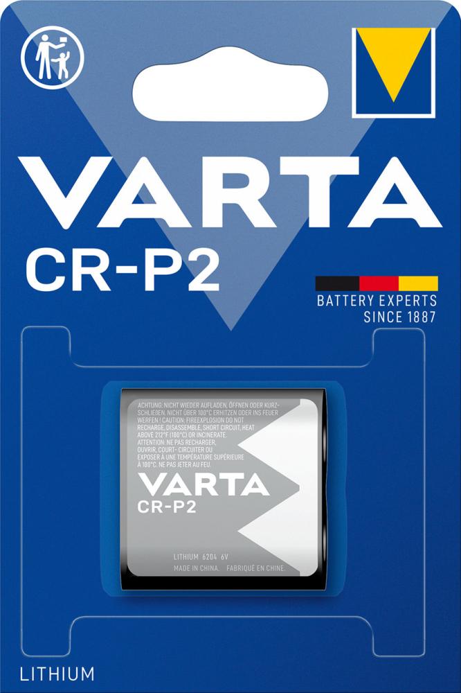 Baterie Lithium CR-P2, 6.0V, ambalat individual in blister, VARTA