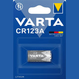Baterie Lithium CR123A, 3.0V, ambalat individual in blister, VARTA - sefira.ro