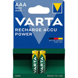 Acumulatori RECHARGE ACCU Power Micro AAA, HR 03, 1000mAh, blister cu 2 buc, VARTA - sefira.ro