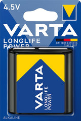 Baterie plata LONGLIFE Power 4.5V, 3 LR 12, ambalata individual in blister, VARTA - sefira.ro