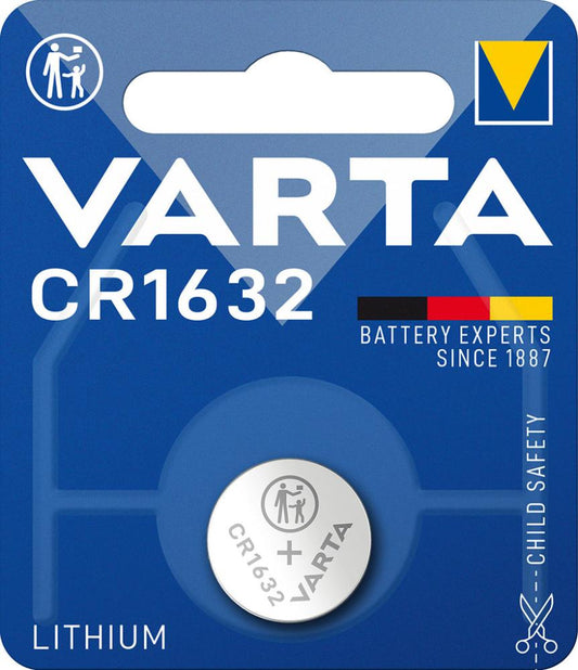 Baterie Lithium CR1632, 3.0V, 135 mAh, ambalat individual in blister, VARTA