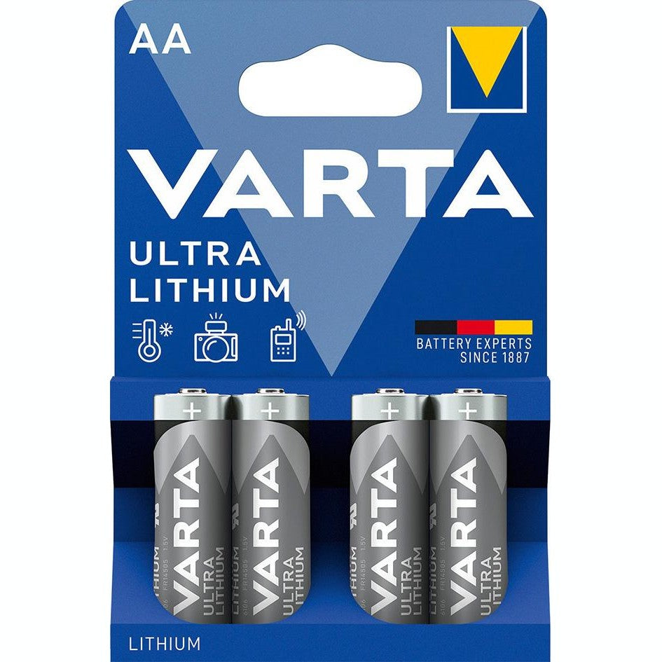 Baterie ULTRA Lithium AA, Mignon 1.5V, blister de 4 bucati, VARTA - sefira.ro