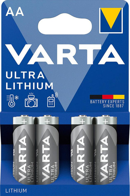 Baterie ULTRA Lithium AA, Mignon 1.5V, blister de 4 bucati, VARTA