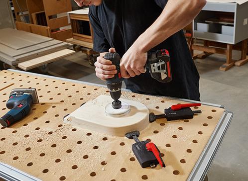 Set cleme orizontale MFT, pentru mese multifuncționale, pentru gaura de 20 mm, 2buc, BESSEY - sefira.ro