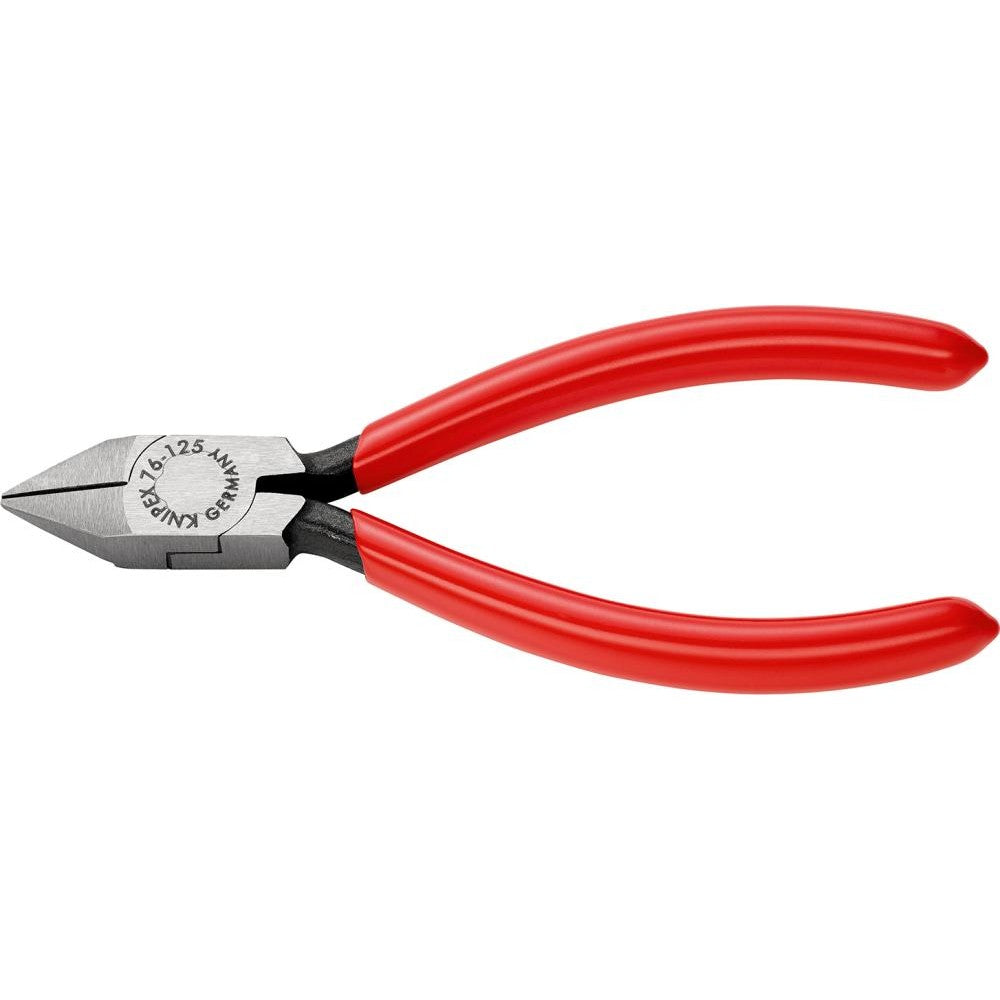 Cleste cu cap ascutit, tais lateral, pentru electronisti, 125mm, 76 81 125, KNIPEX - sefira.ro