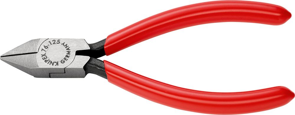 Cleste cu cap ascutit, tais lateral, pentru electronisti, 125mm, KNIPEX