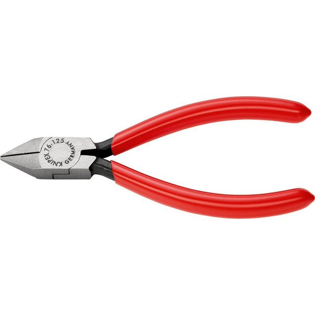 Cleste cu cap ascutit, tais lateral, pentru electronisti, 125mm, 76 81 125, KNIPEX - sefira.ro